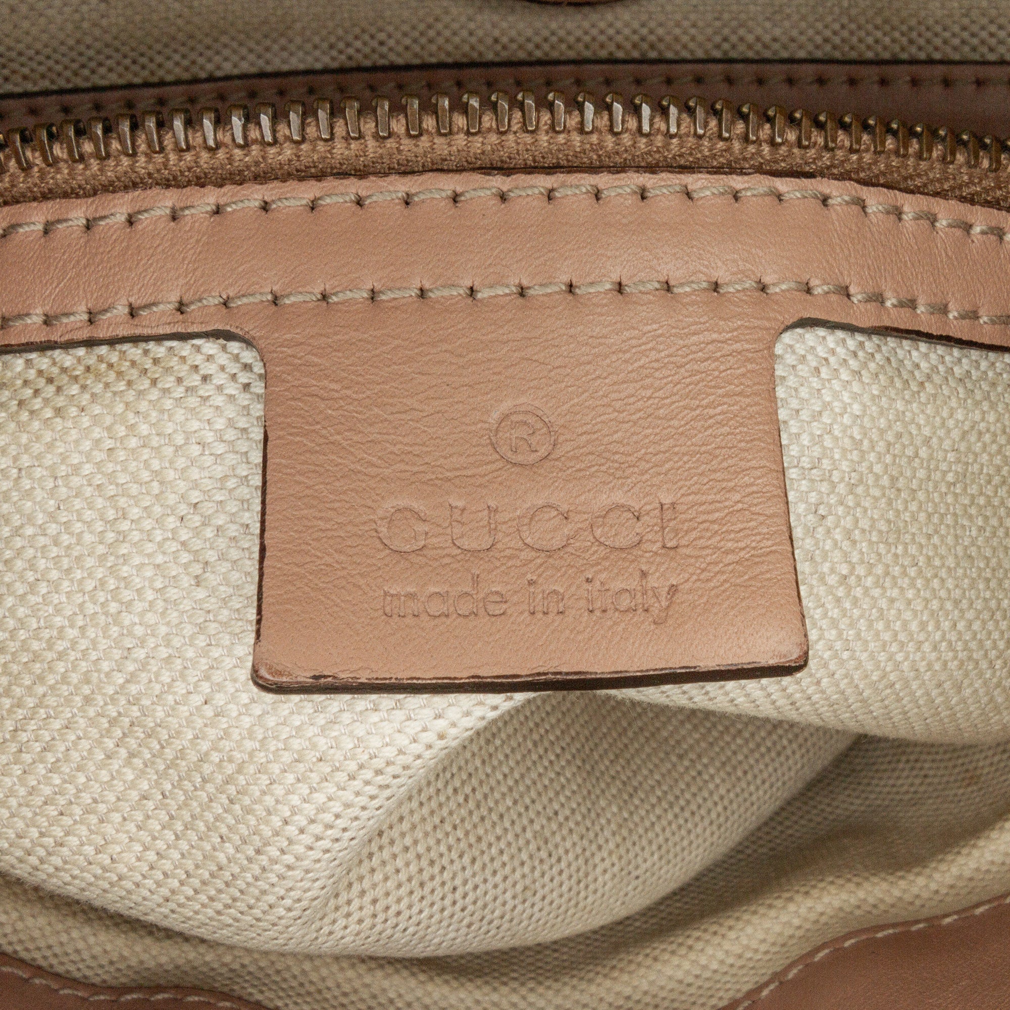 Gucci | Pre-Owned Guccissima Scarlett Tote | Brown/Nude