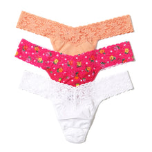 3-Pack Cotton Low Rise Thong | Apricot Glow/ Heidi/ White