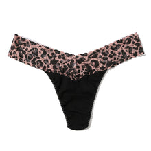 Cotton Low Rise Thong | Black/Walk On The Wild Side