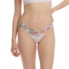 Cotton Low Rise Thong - V1 | Island Pink/Lovely Leaves