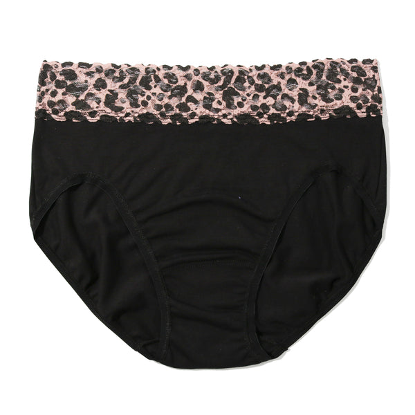 Cotton French Brief | Black/Walk On The Wild Side