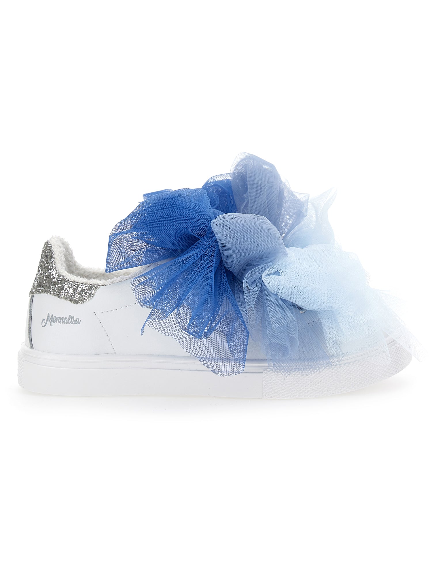 Girls | Bicast Sneakers With Tulle Bows | Cream/Cloud