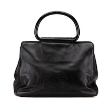Chanel | Pre-Owned CC Lambskin Tortoise Handle Tote | Black