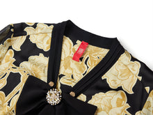 Elegant V-Neck Ribbon Shirt | Yellow