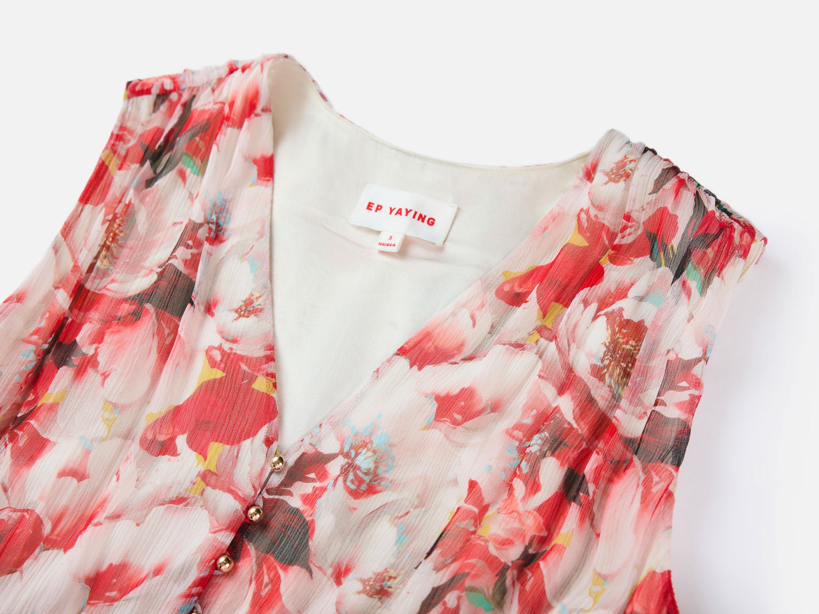 Printed Midi Dress | Red
