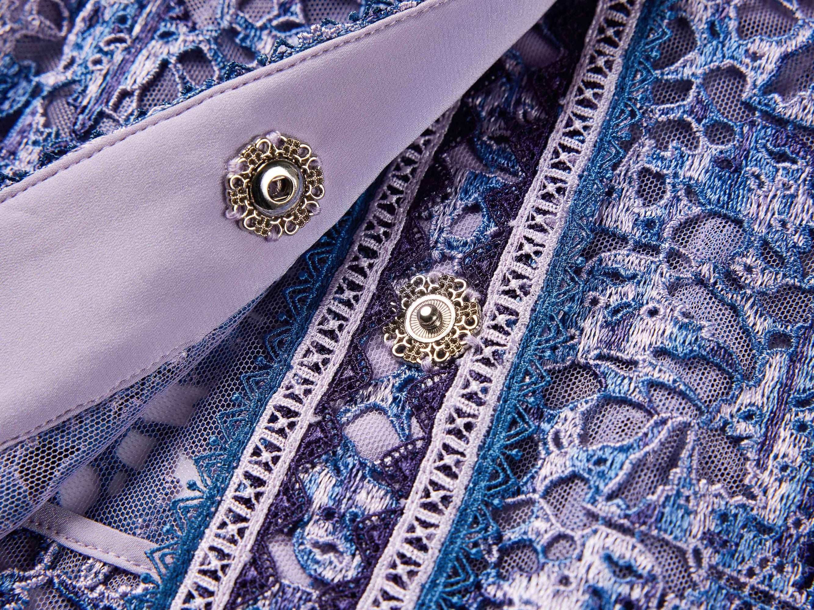 Tweed-Style Jacket | Blue