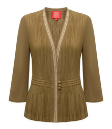 Pleated Jacket | Green
