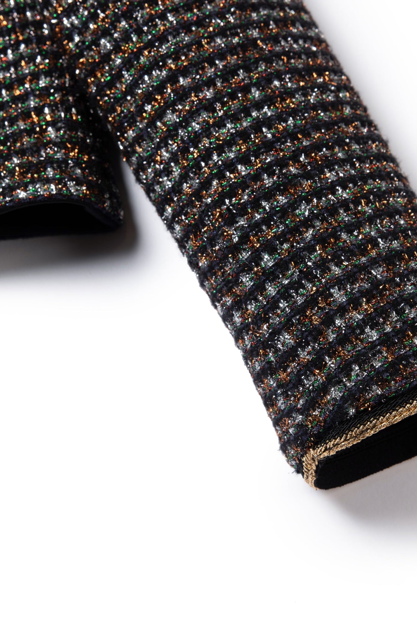 Cropped Tweed Jacket | Black