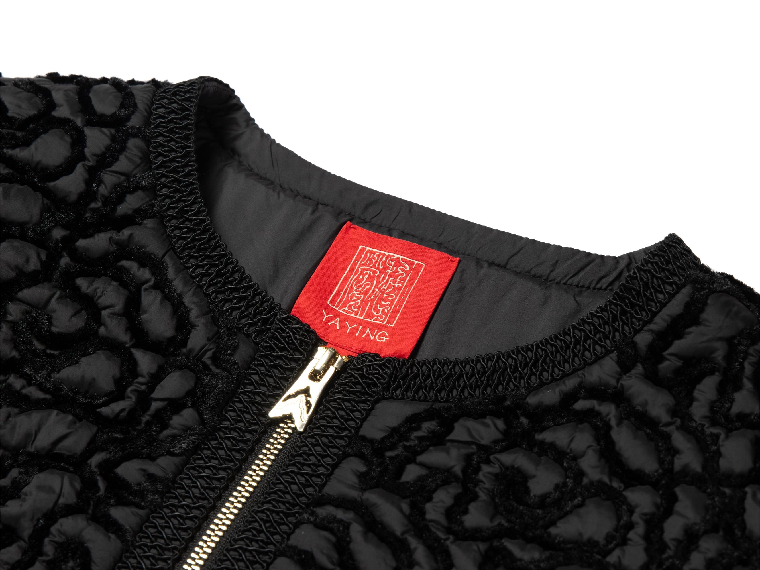 Cropped Quilted Jacket | Black