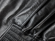 Collarless Lambskin Jacket | Black
