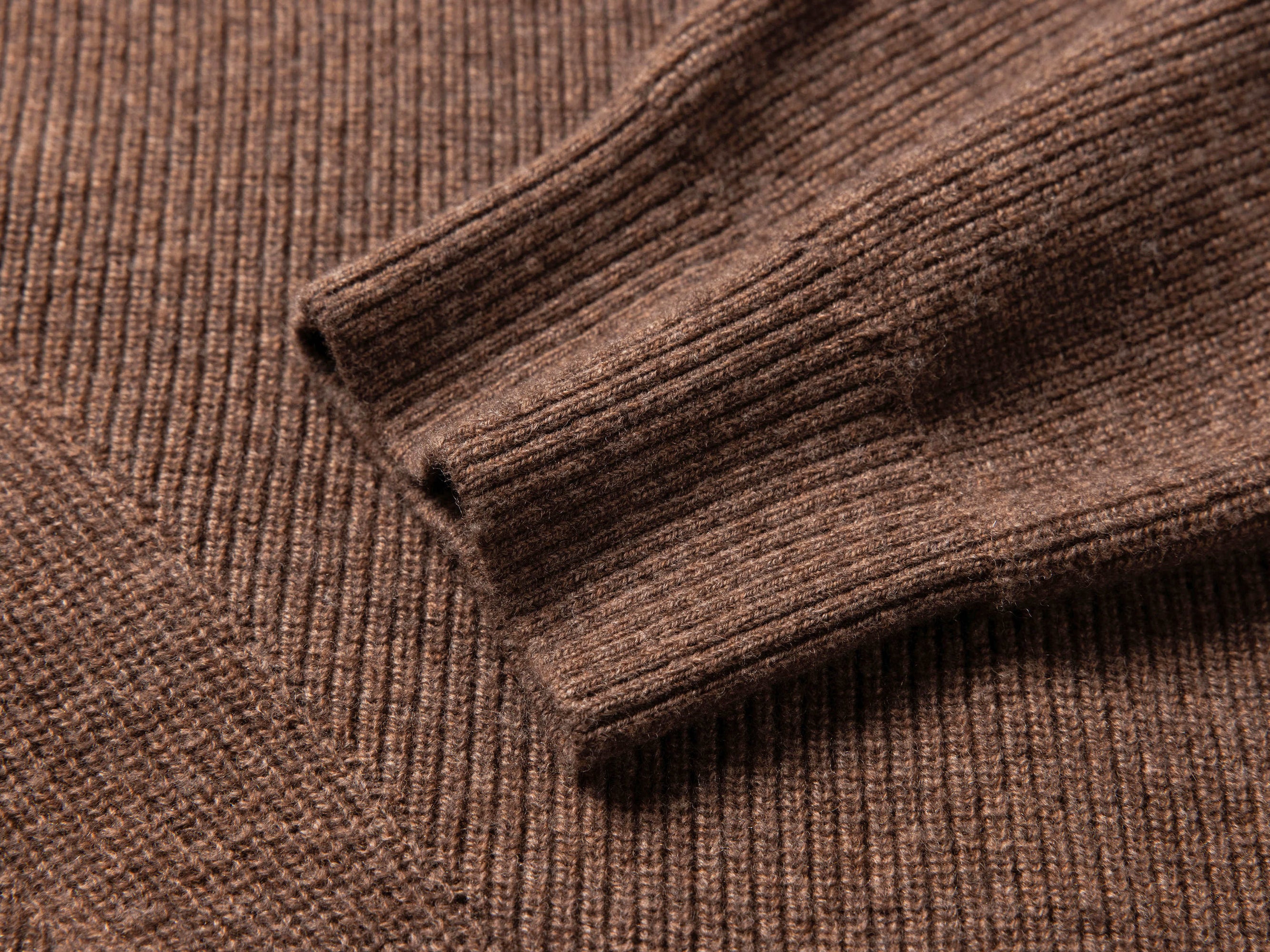 Yak Wool Oversized Knit Sweater | Brown