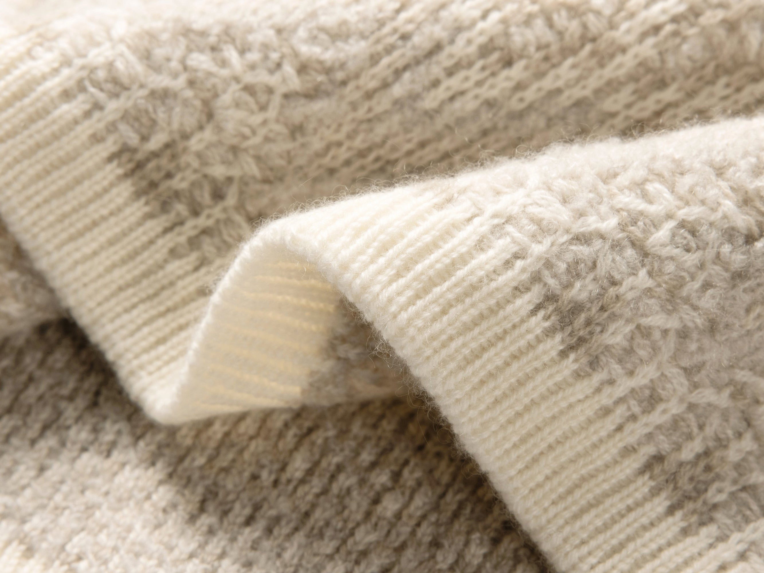 Cashmere Knit Poncho | Camel