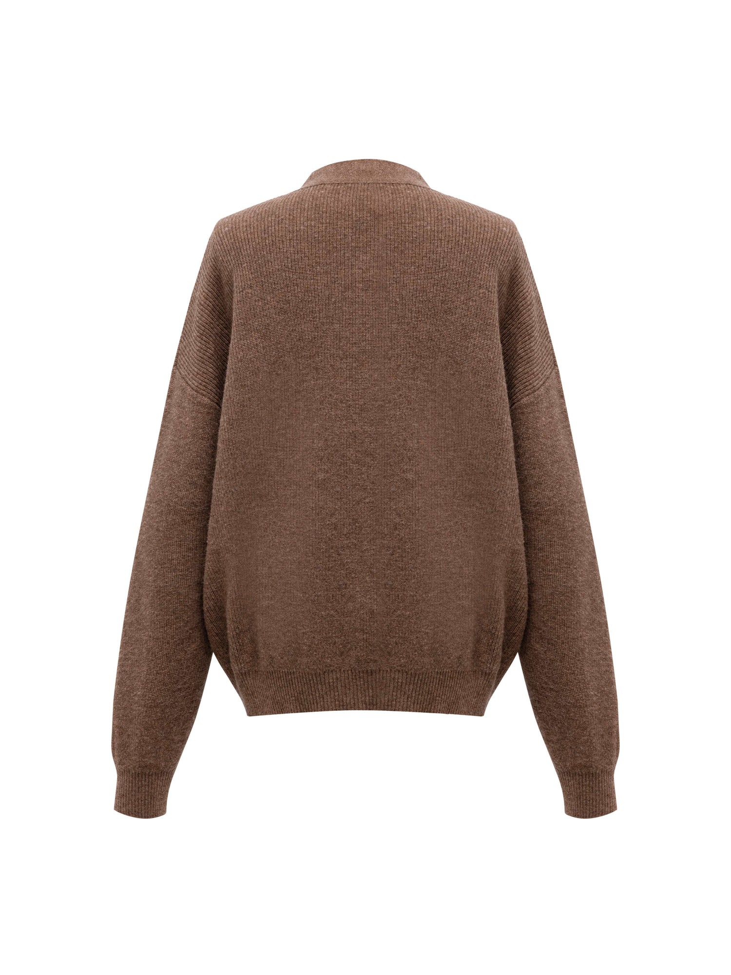 Yak Wool Oversized Knit Sweater | Brown