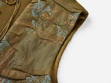 Brocade Chinese Vest | White Orchid Gold