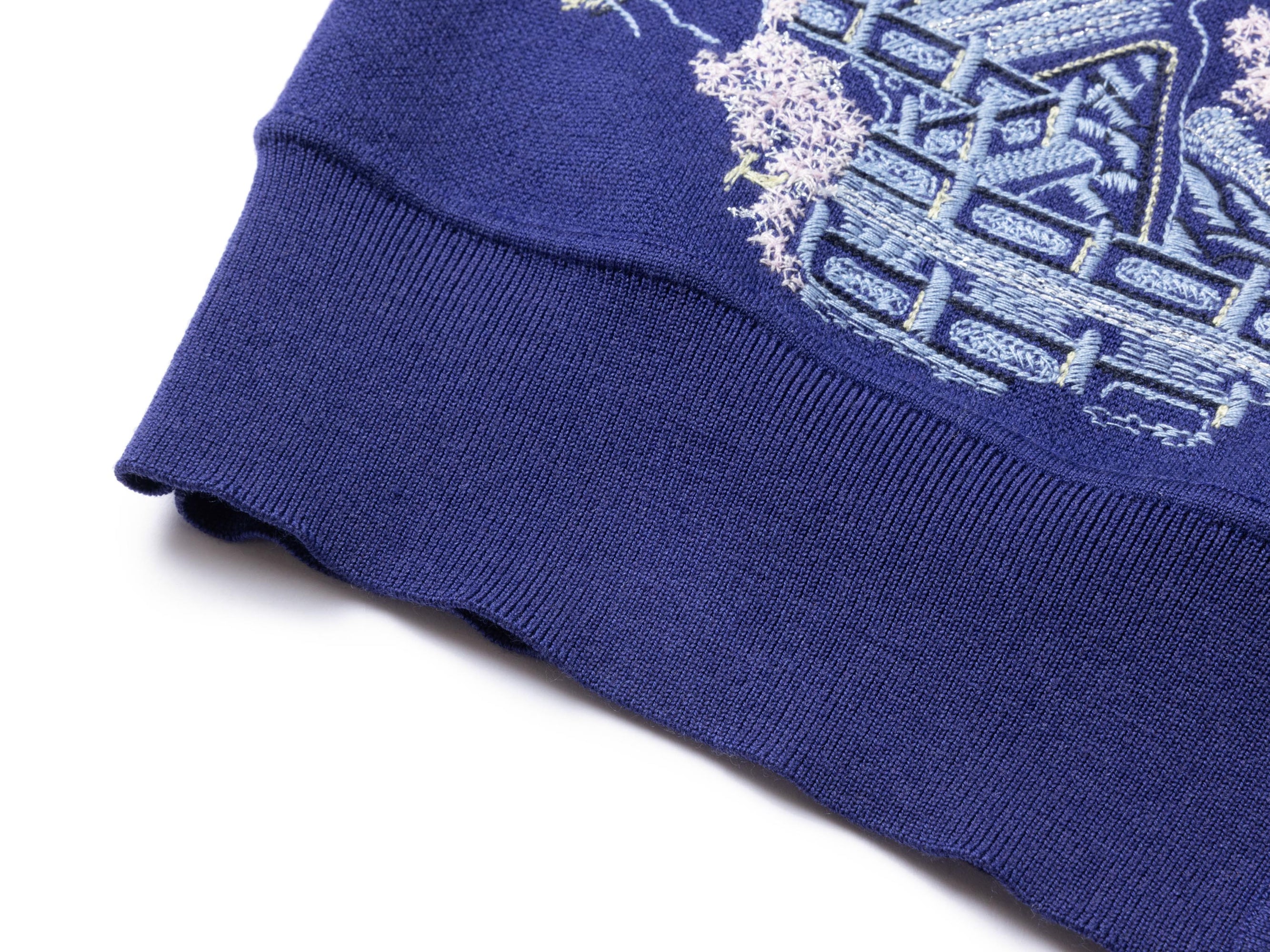 Embroidered Cardigan | Purple