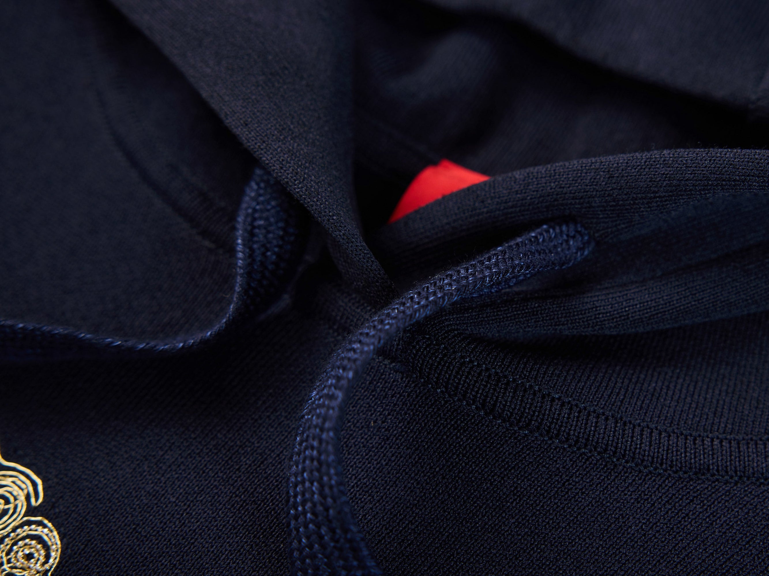 Hoodie with Embroidery | Navy