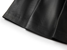 Sheepskin Pleated Mini Skirt | Black