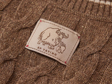 Texture Cable-Knit Sweater Vest | Brown