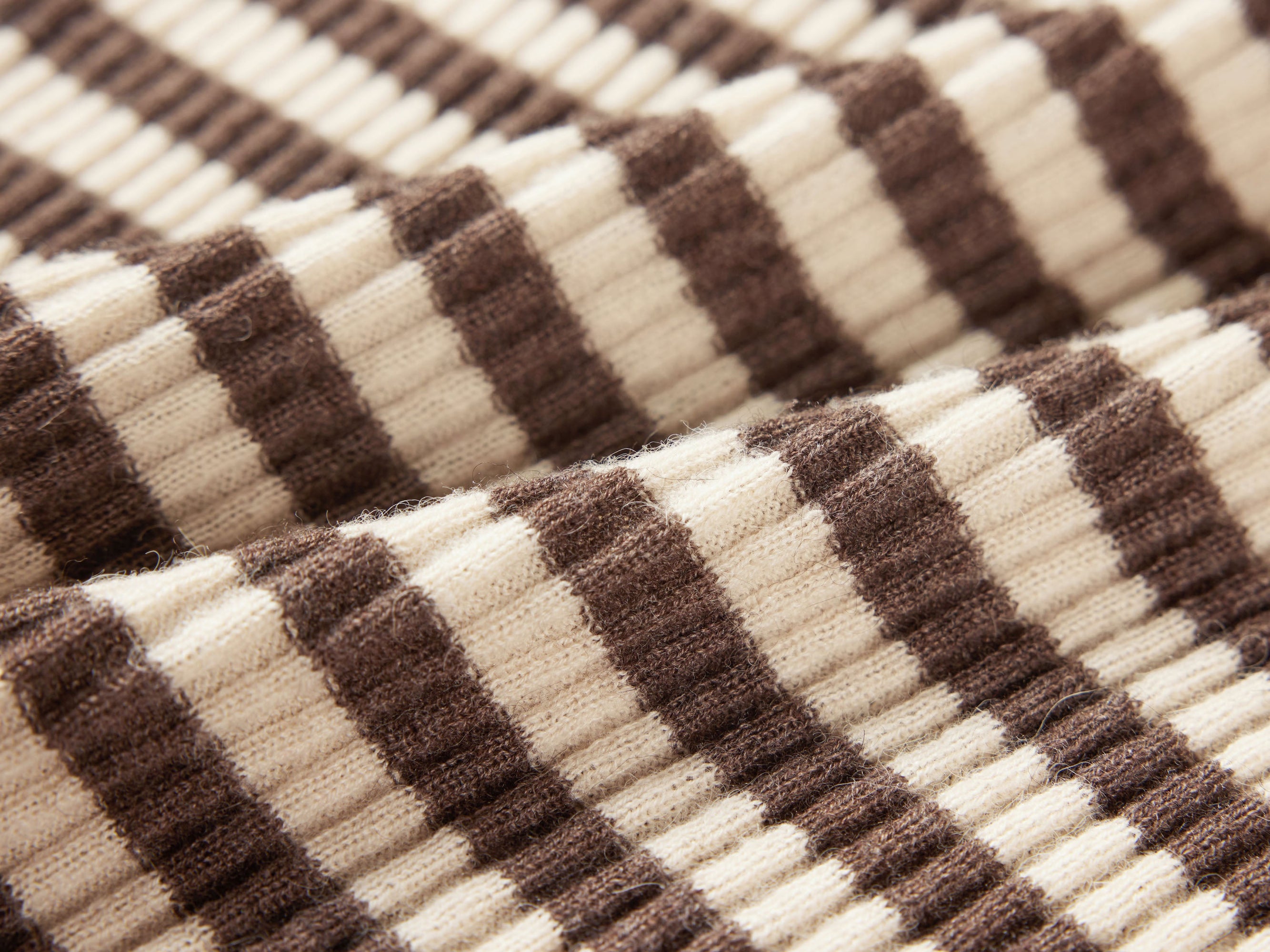 Ribbed Knit Top | Brown