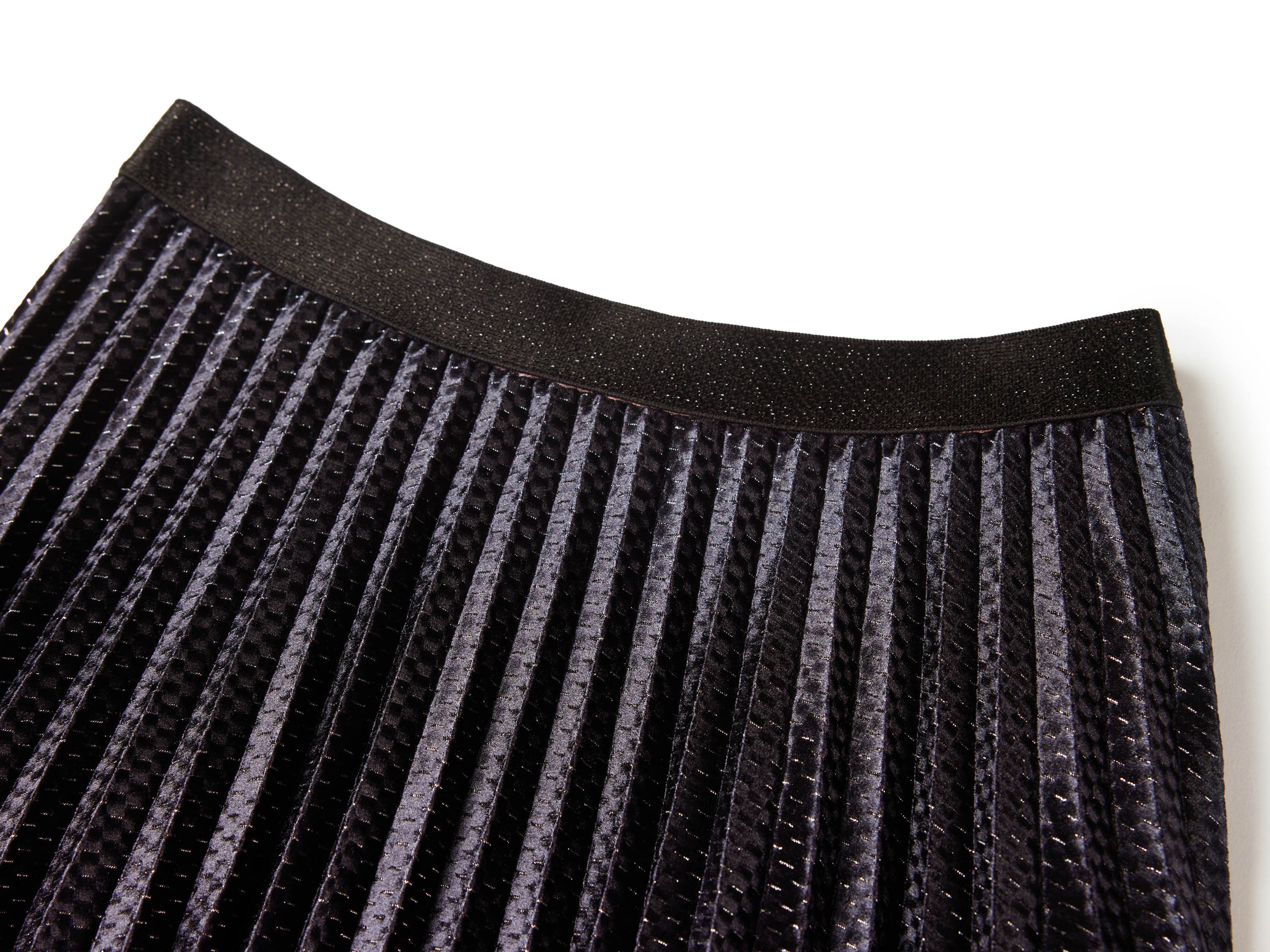 Gradient Pleated Midi Skirt | Purple