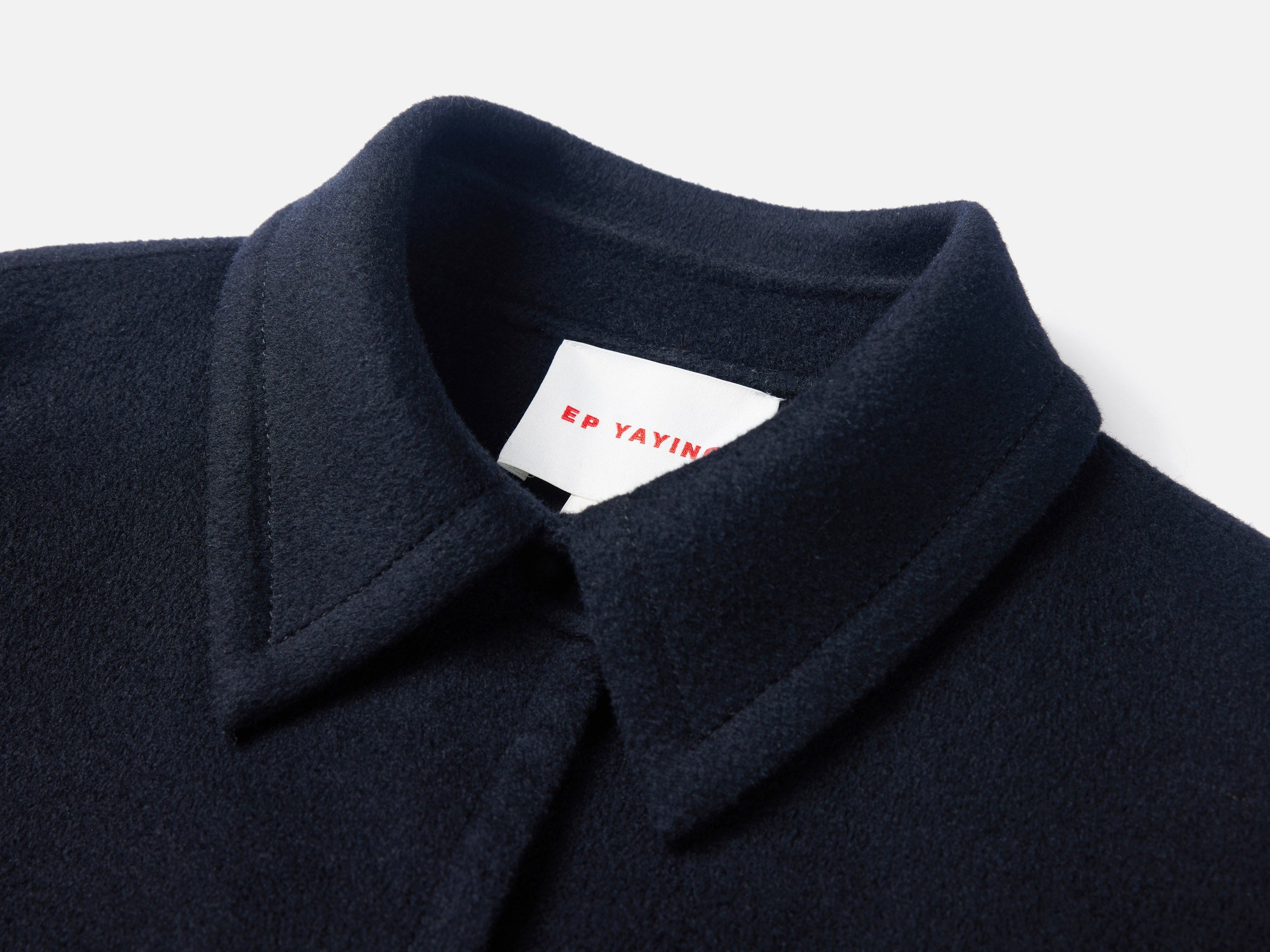 A-Shape Woolen Coat | Black