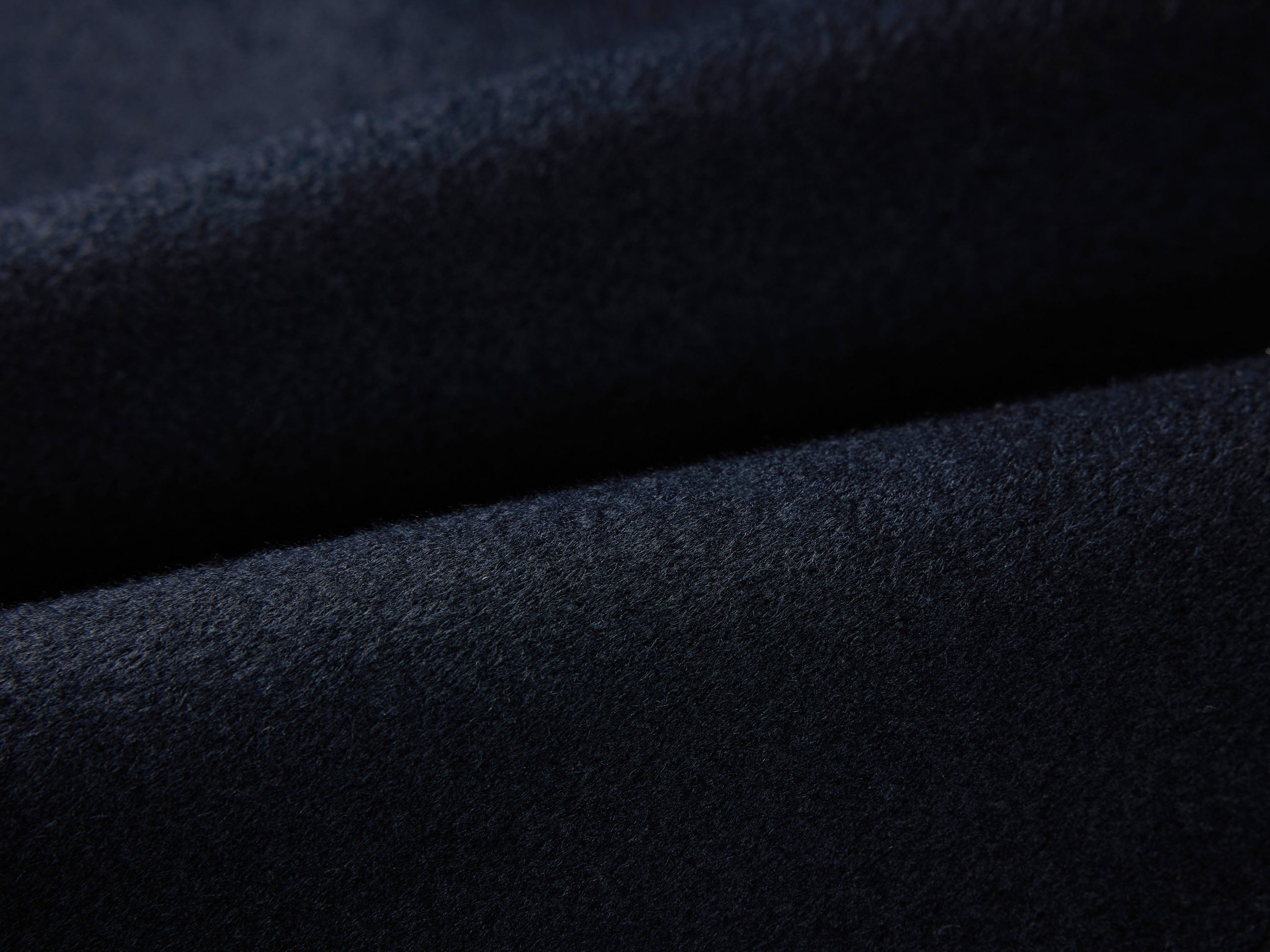 A-Shape Woolen Coat | Black