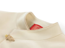 Modified Chinese Cross-Collar Jacket | Beige