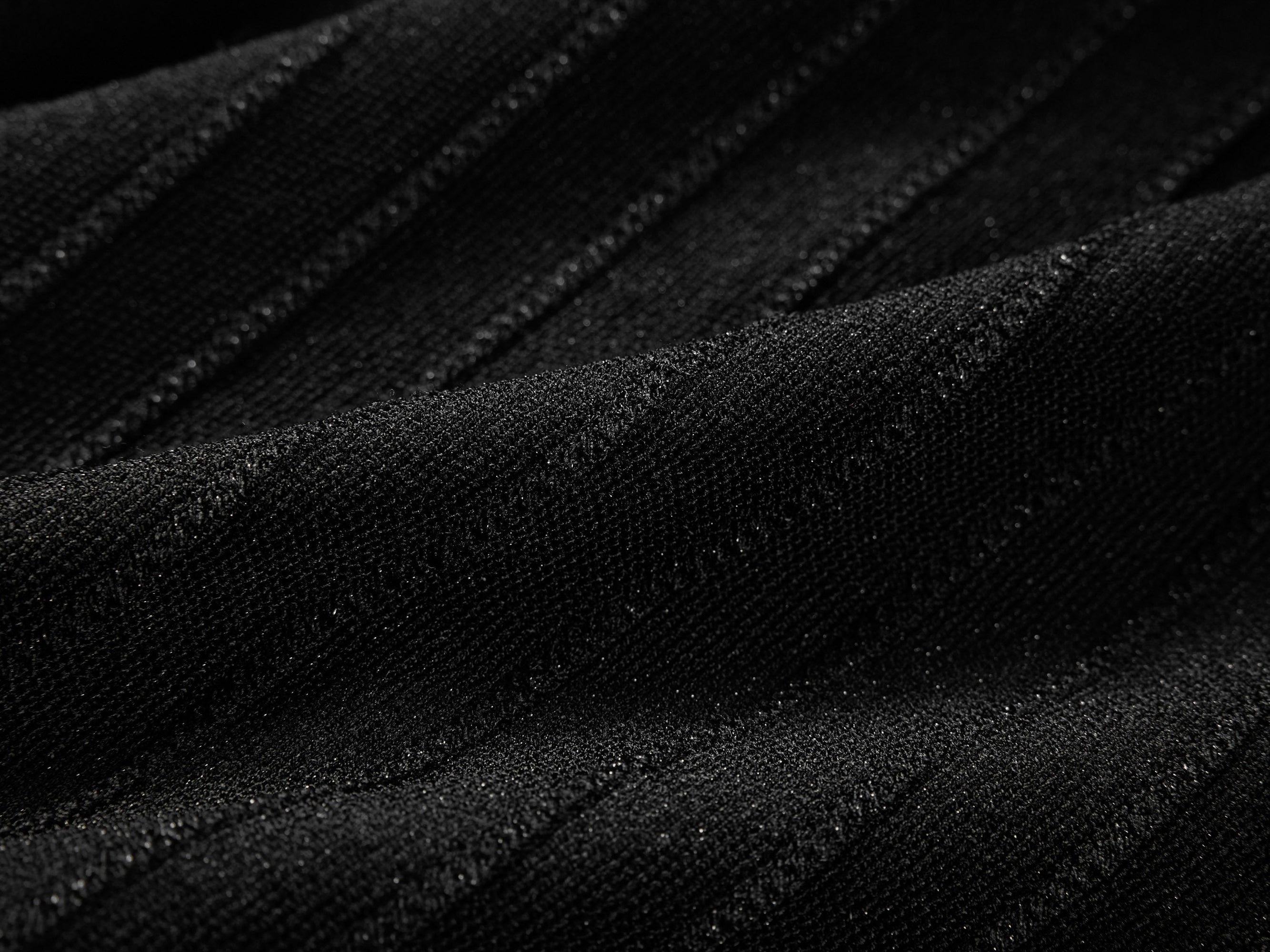 Wrap-Style Knit Top | Black