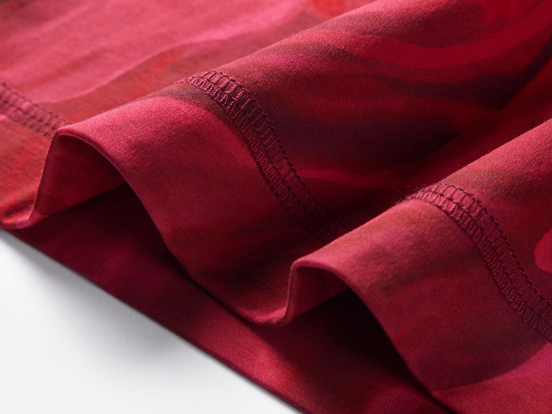 Oversize Casual Short Sleeve T-Shirt | Wine Red
