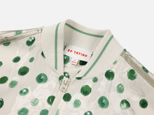 Polka Dot Silk Blazer | Green