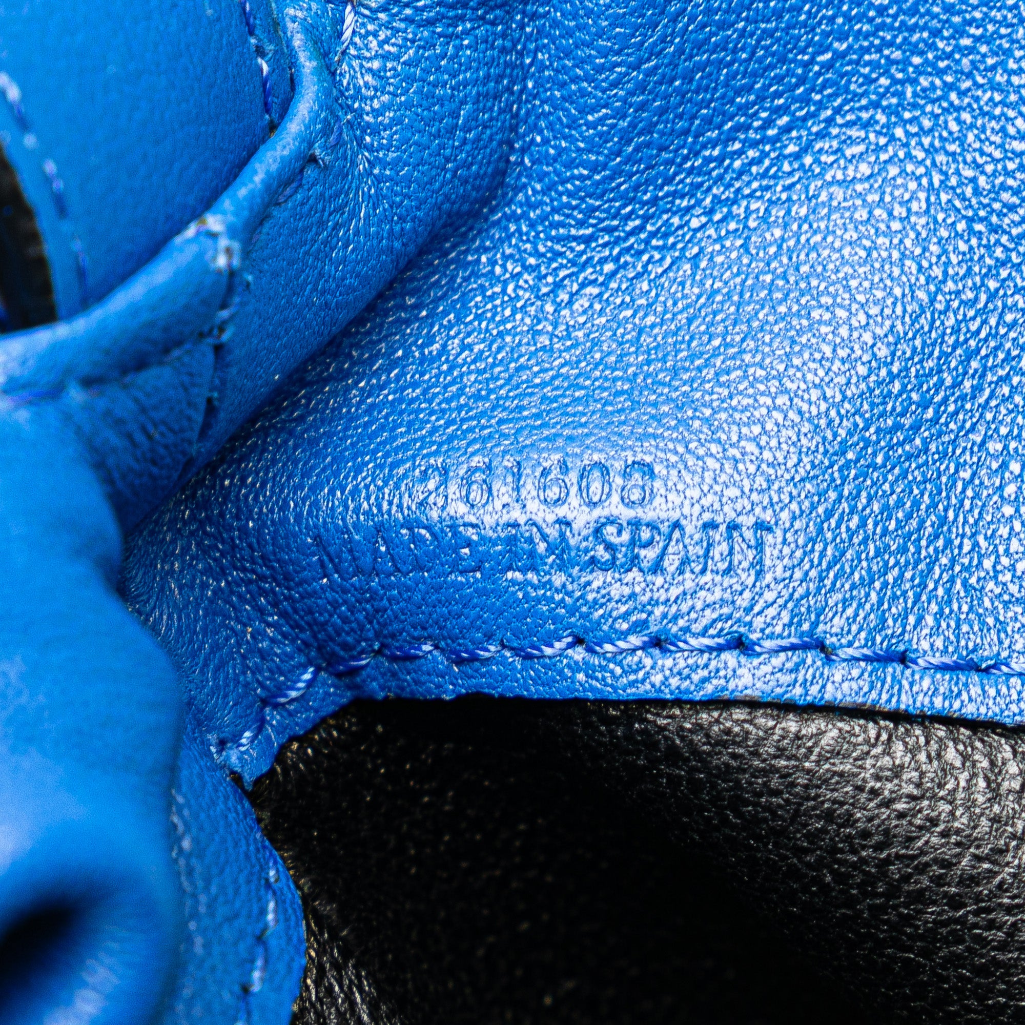 Loewe | Pre-Owned Small Satin Flamenco Knot | Blue