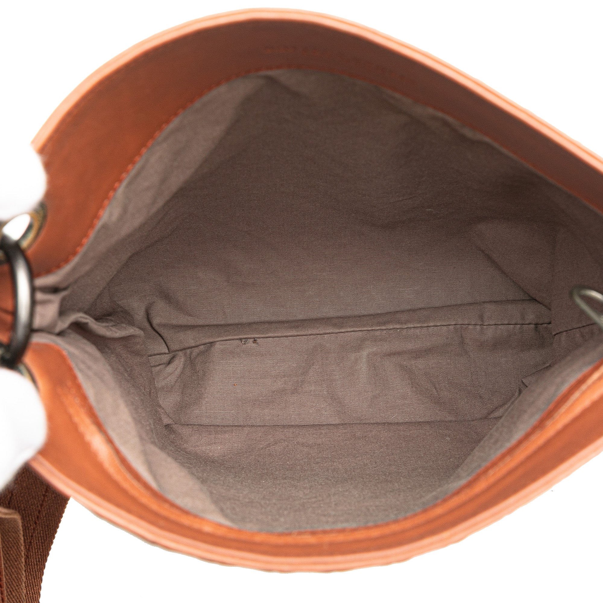 Bottega Veneta | Pre-Owned Leather Intrecciato Crossbody | Brown