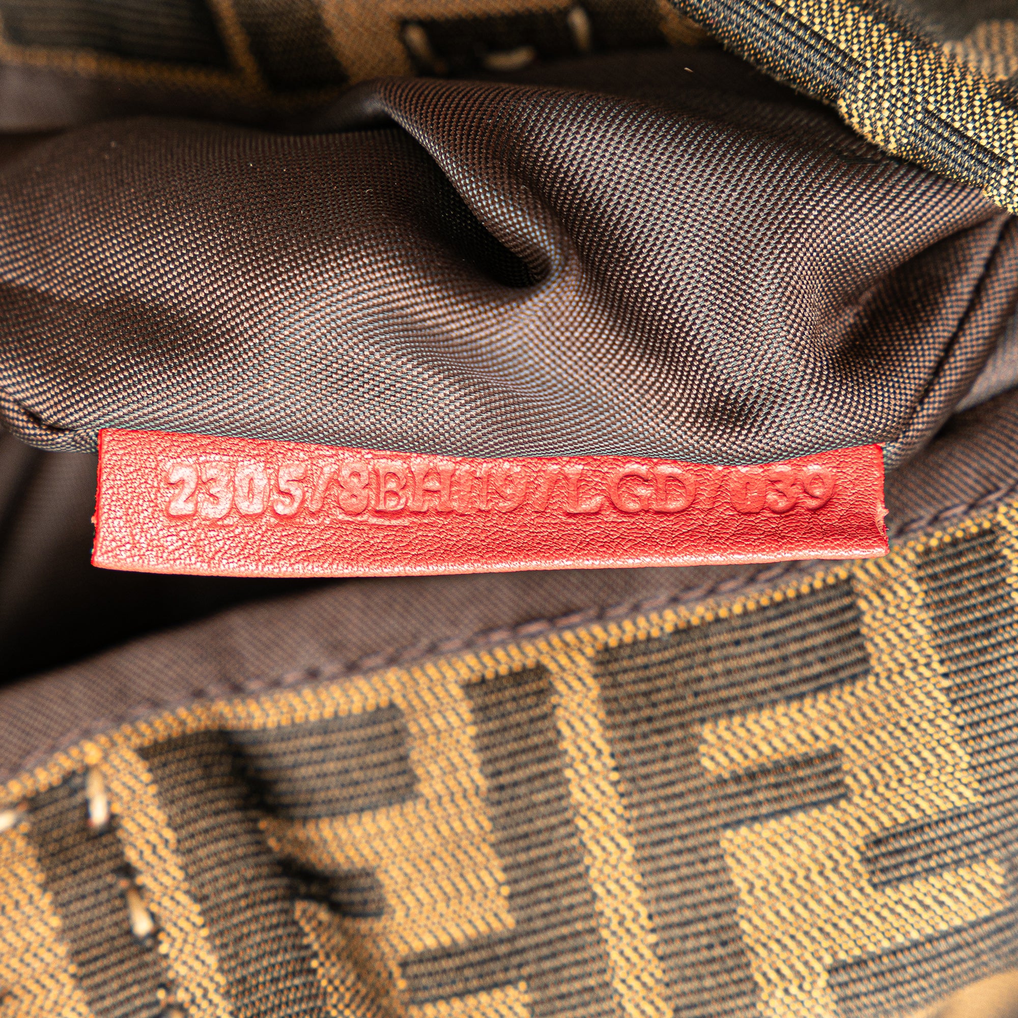 Fendi | Pre-Owned Zucca Canvas Sequins Tote | Brown