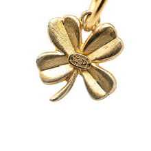 Chanel | Pre-Owned Gold Plated Clover Hoop Push Back Earrings | Gold