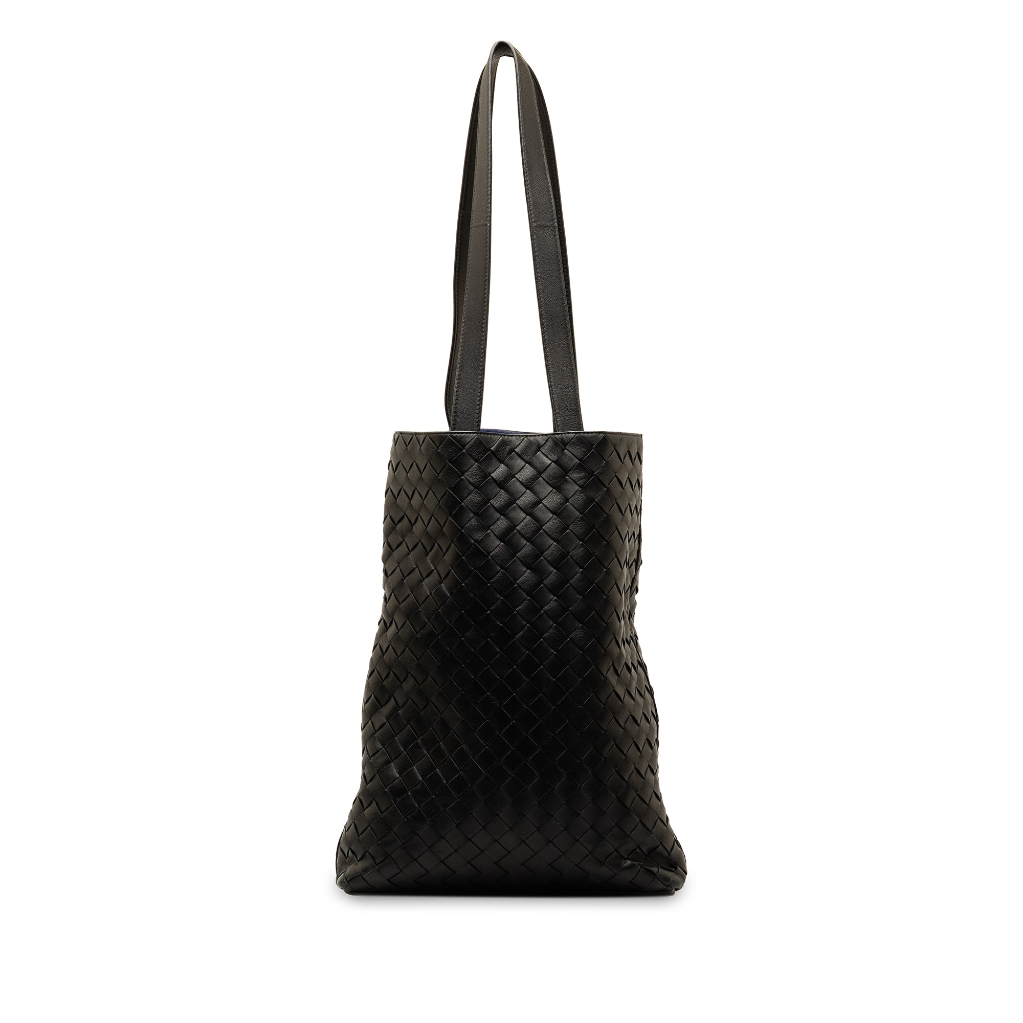 Bottega Veneta | Pre-Owned Intrecciato Nappa Slot North South Tote | Black