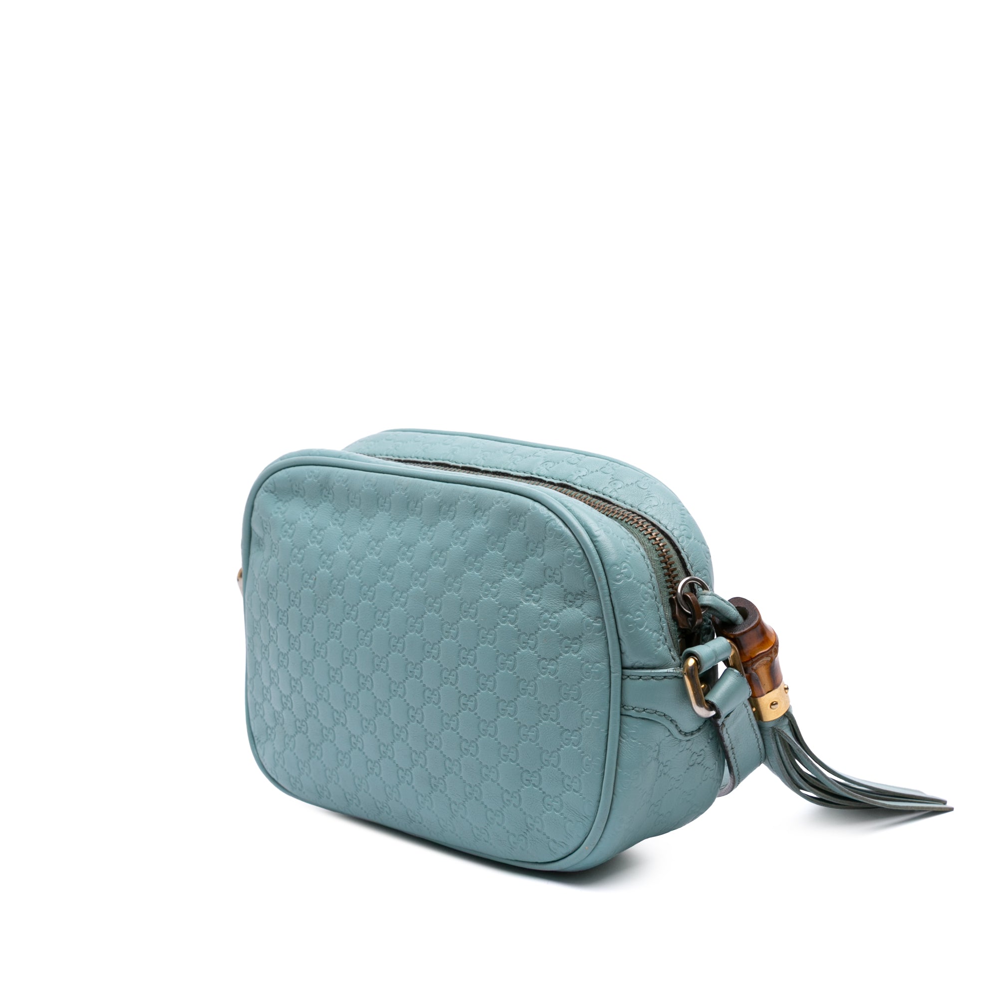 Gucci | Pre-Owned Microguccissima Sunshine Disco Camera Bag | Blue/Light Blue