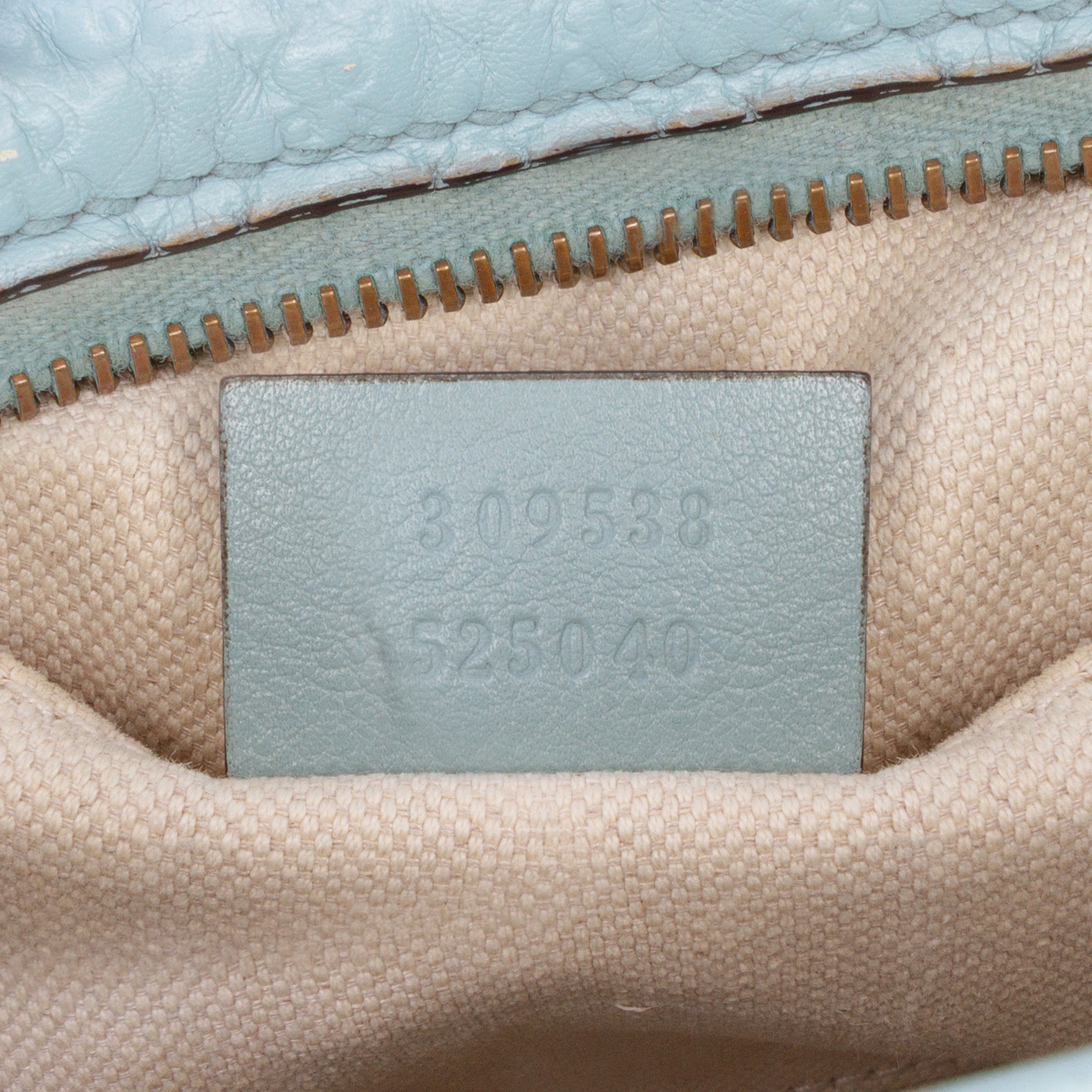 Gucci | Pre-Owned Microguccissima Sunshine Disco Camera Bag | Blue/Light Blue