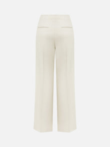 Wide-Leg Suit Pants | Beige