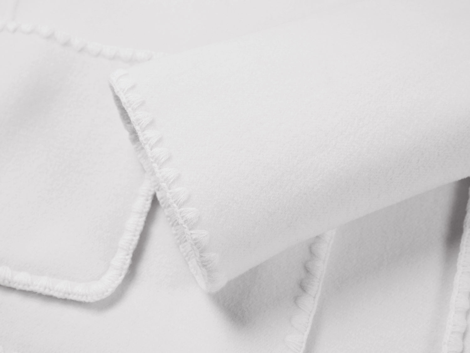 Pure Wool Short Coat | White