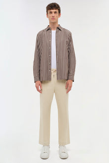 Mens | Hendrix Shirt | Chocolate Stripe