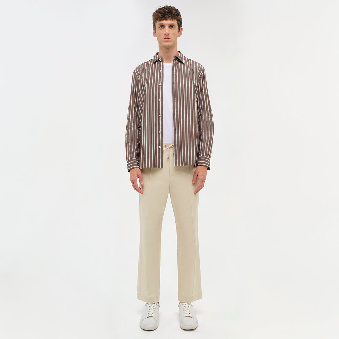 Mens | Hendrix Shirt | Chocolate Stripe