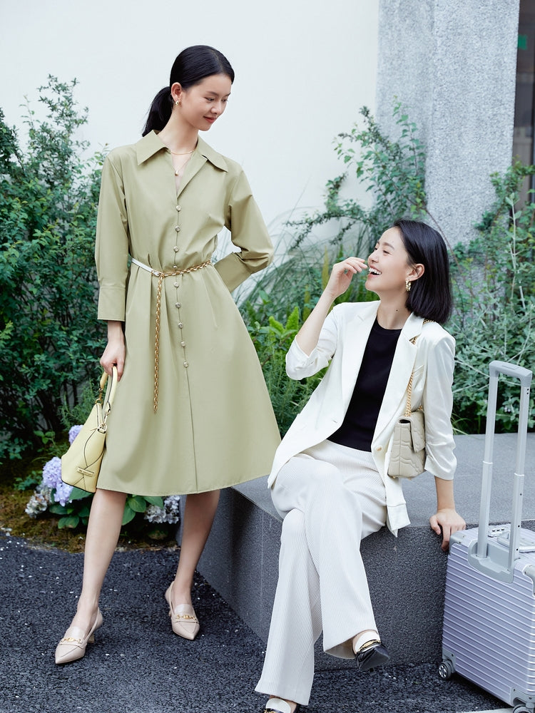 Shirt Dress | Green