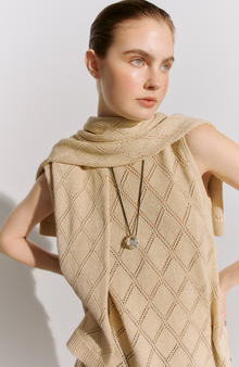 Pointelle Knit Tunic | Sand