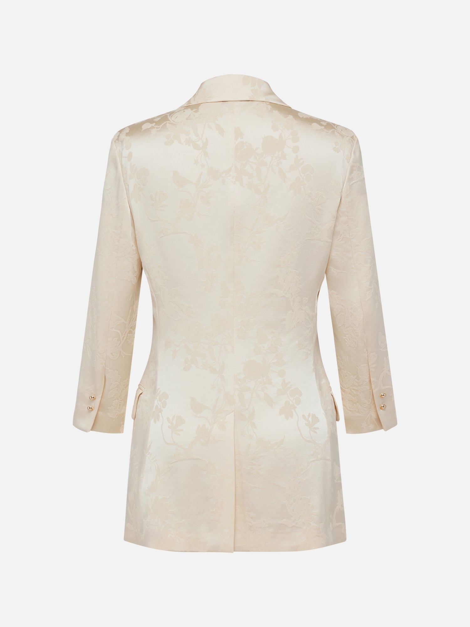Silk Blazer | Beige