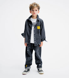 Kid | Light Denim Shirt | Black