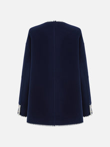 Parisian-Style Oversized Coat | Navy