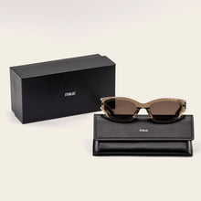 Unisex | Michele Petite Cat-Eye Italian Acetate Sunglasses | Translucent Vetiver