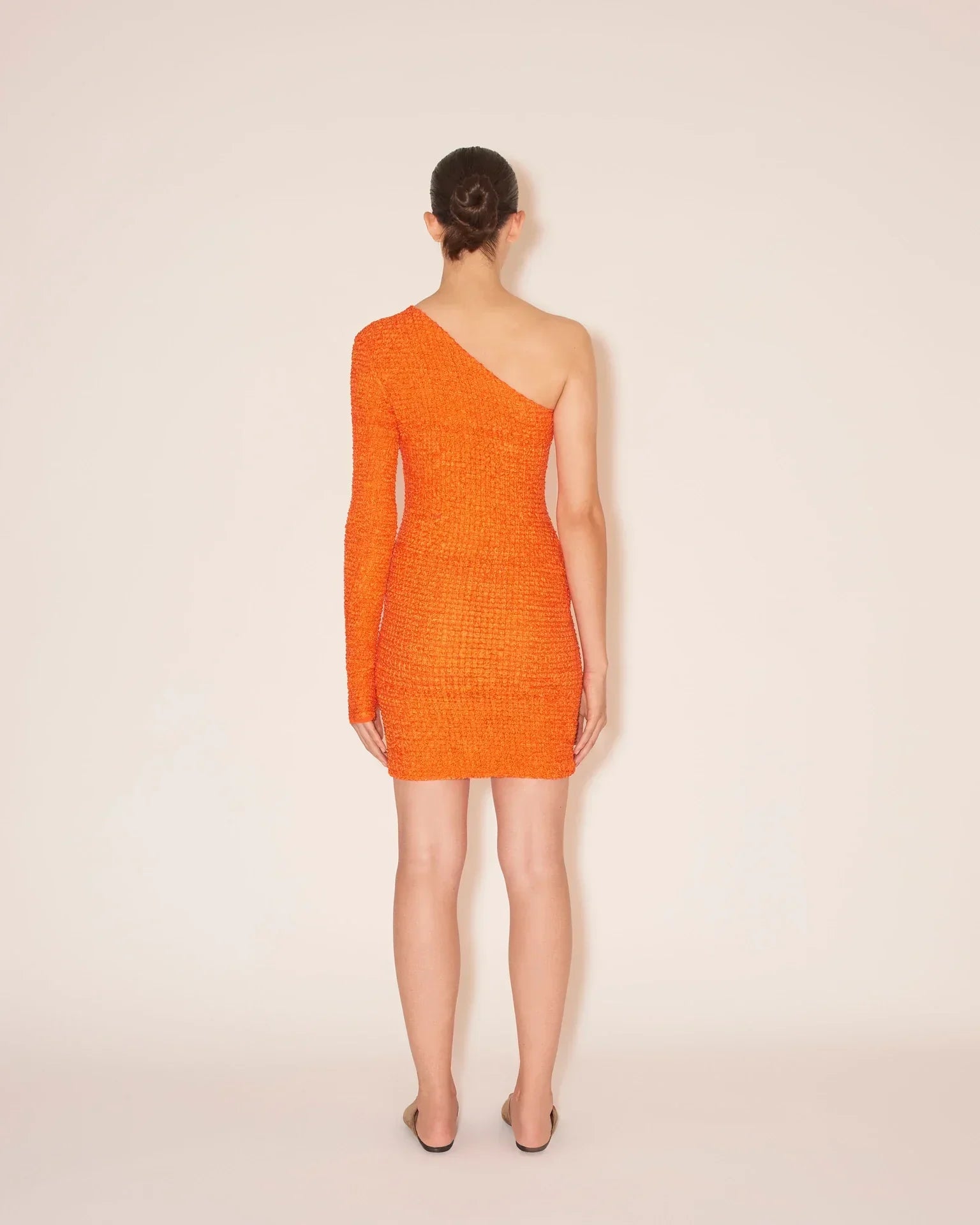 Mitra One Shoulder Dress | Orange