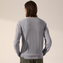 Mens | Cole Merino Lightweight V-Neck Sweater | Heather Grey