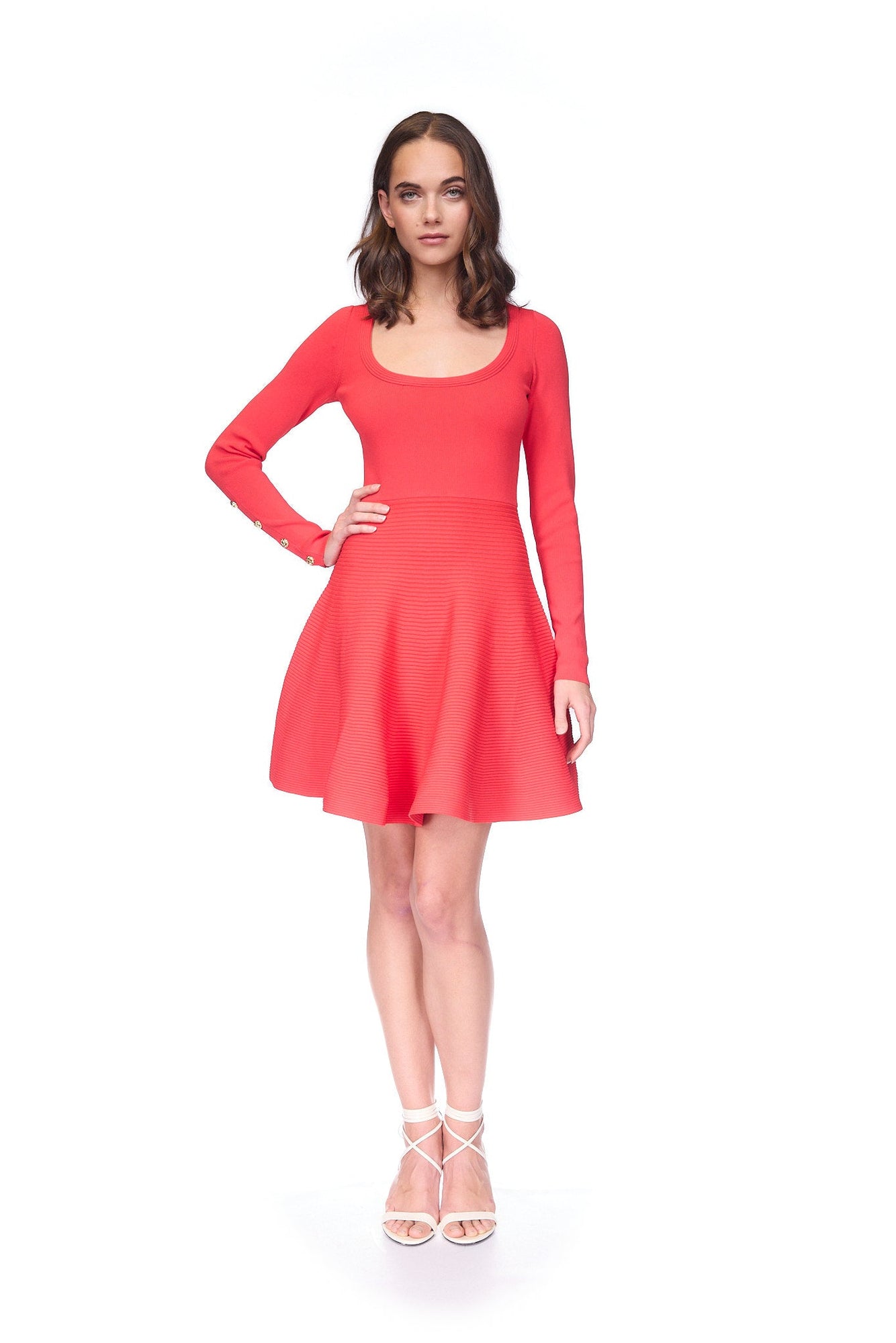 Lisha Dress | Bright Red